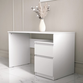 Белый письменный стол для школьника с ящиками как ИКЕА МАЛЬМ (IKEA MALM) СП-14 сити